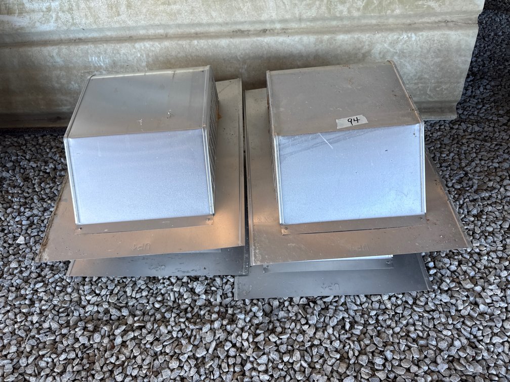 Four hooded roof vent
