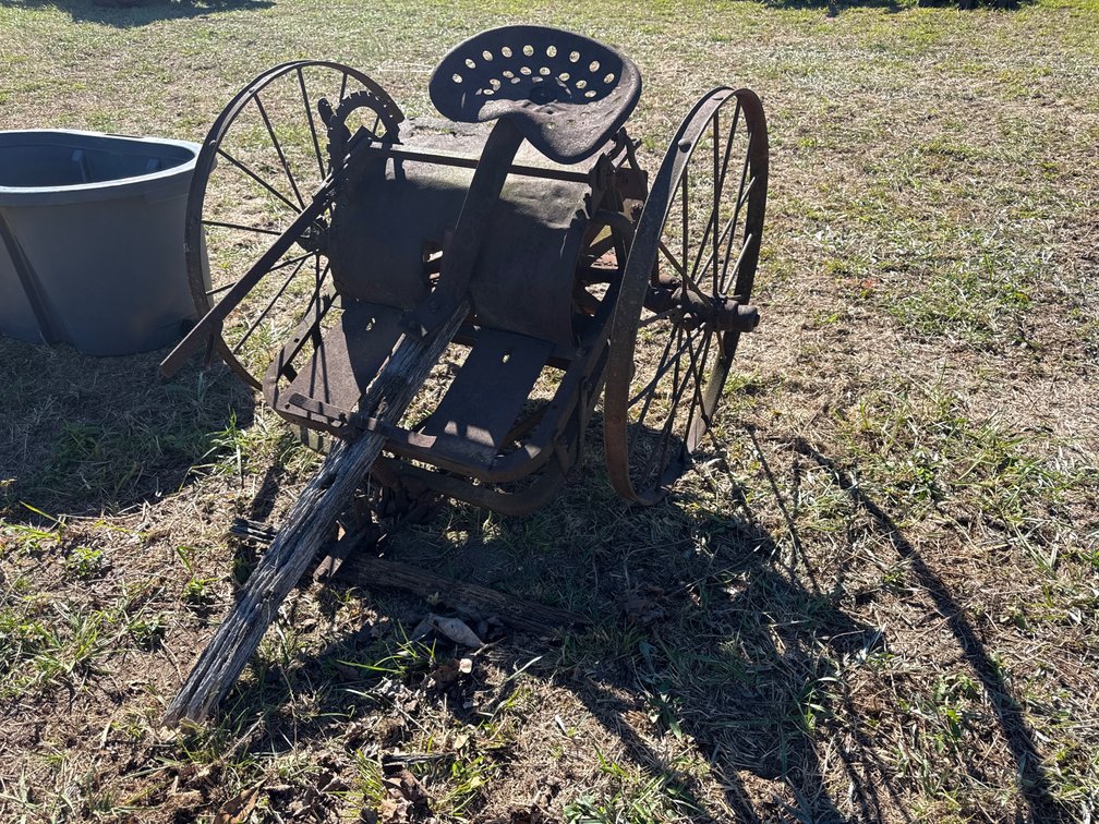 Vintage horse/ mule drawn stalk chopper