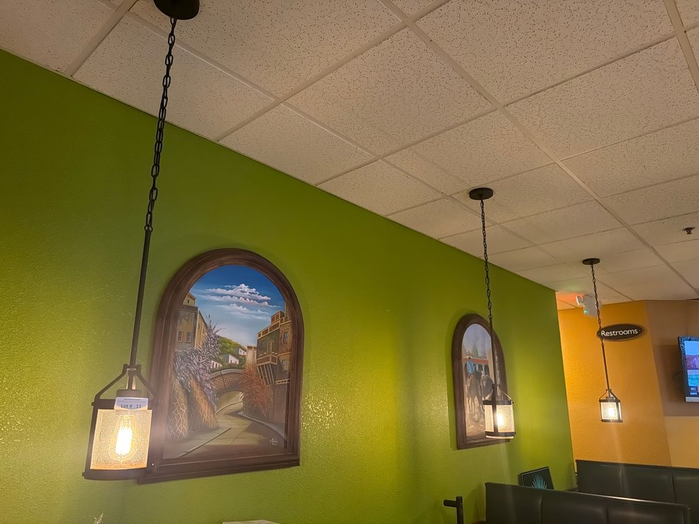 Glass shade ceiling mount pendant lights