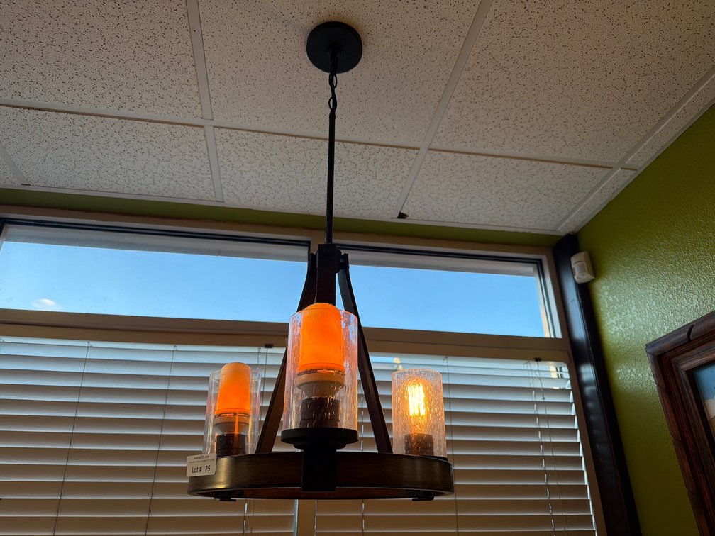 Decorative ceiling mount 3 light fixture