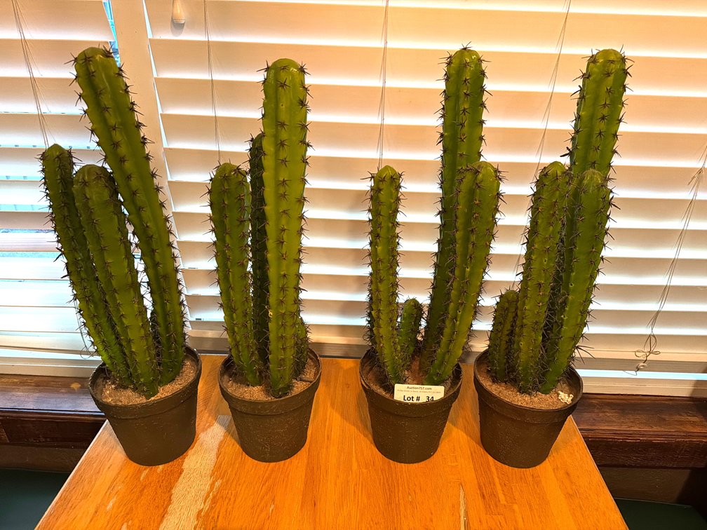 Faux cactus decor
