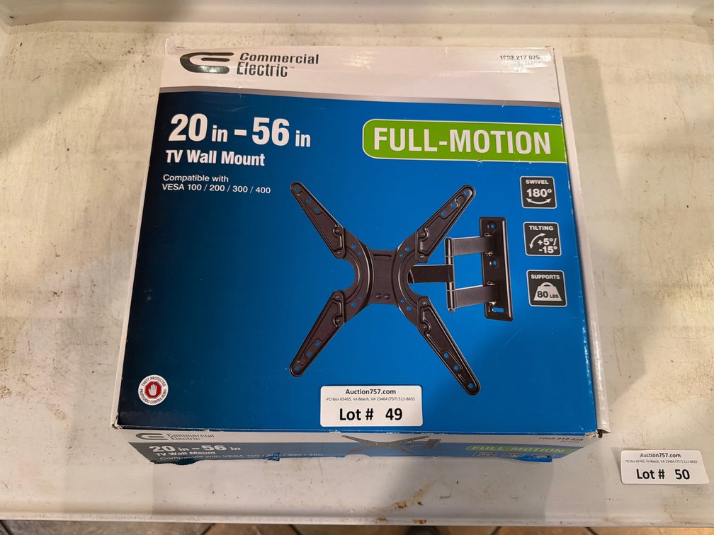Commercial Electric full motion TV wall mount
