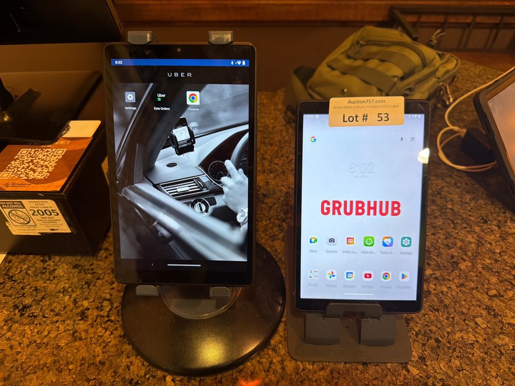 Lenovo tablets w/ stands & charging cords
