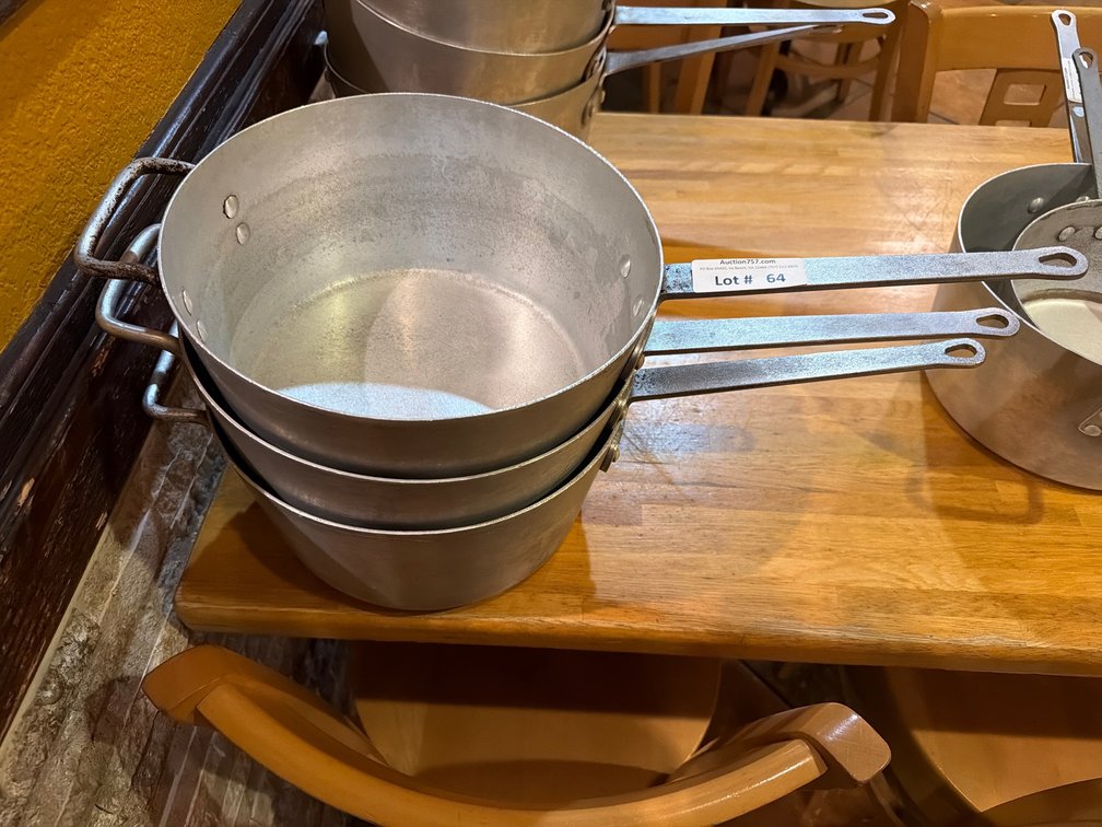Winco 10QT double handle NSF aluminum sauce pans