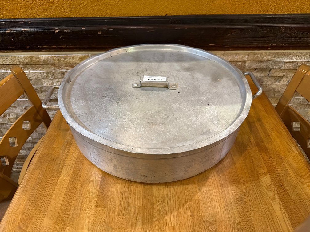 Winco HD NSF aluminum 28QT brazier stock pot w/ lid