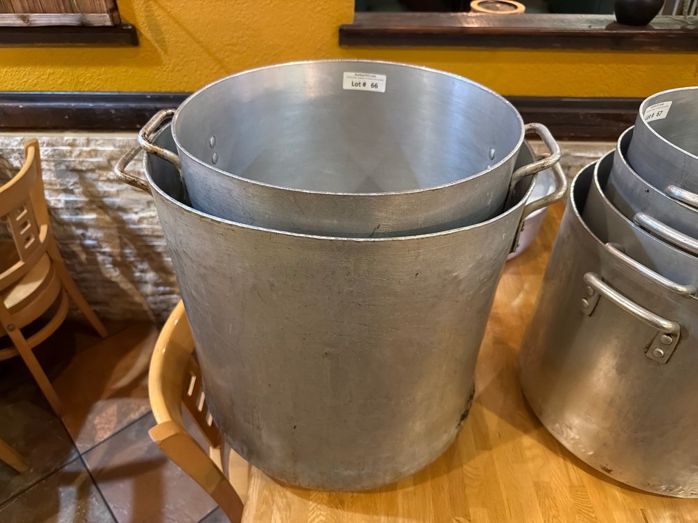 Winco NSF HD aluminum 60QT & 80QT stock pots