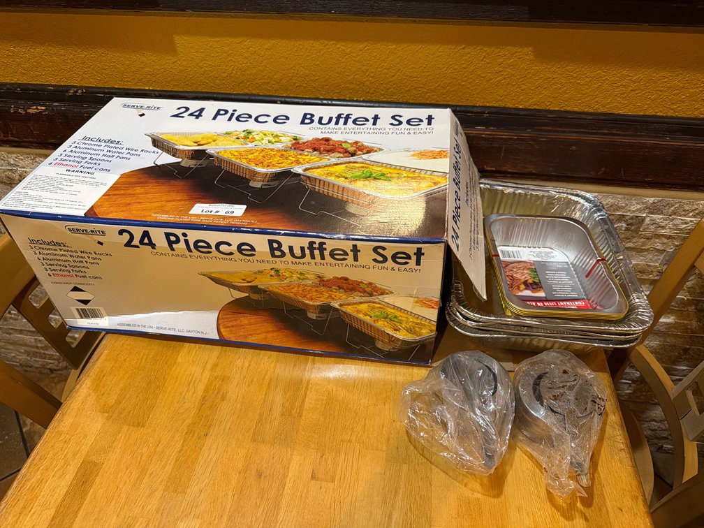 Portable food chafer set
