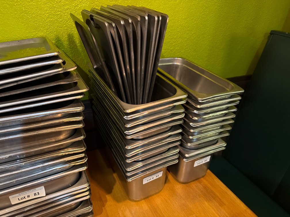 Stainless 1/3 food insert pans