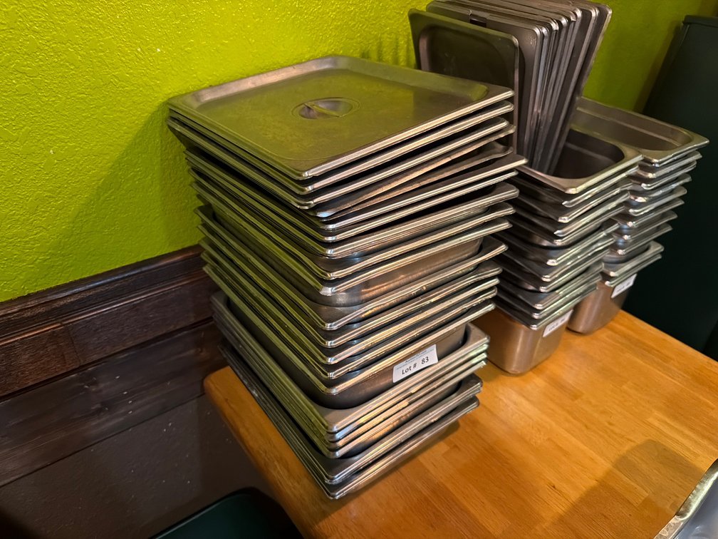 Stainless 1/2 size food insert pans