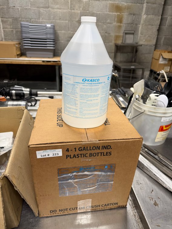 NEW gallons of Kasco Lubricoat food equipment oil