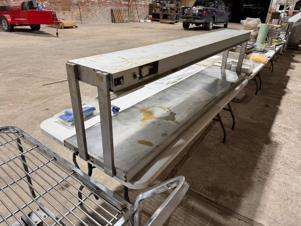 Hatco Glo-Ray 72" countertop food warmer