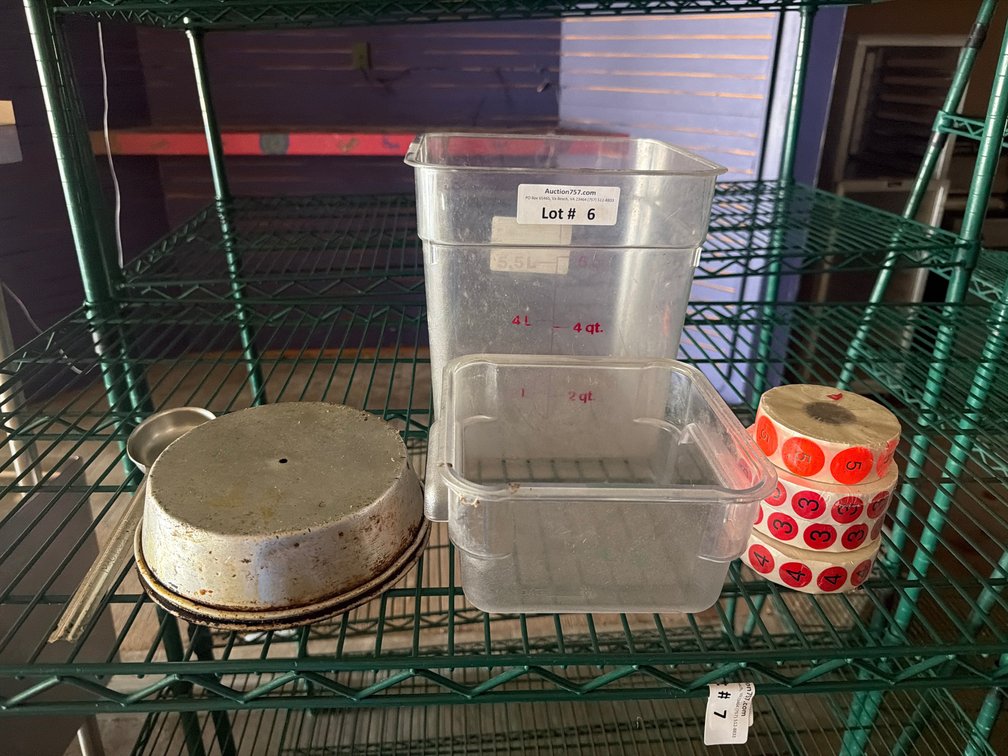 Lot: prep containers, burger covers & product labels
