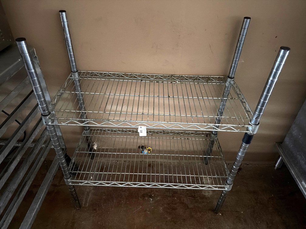 NSF 2 level wire shelf unit