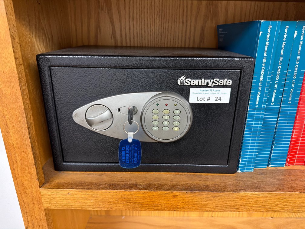 SentrySafe electronic safe w/ key & manual