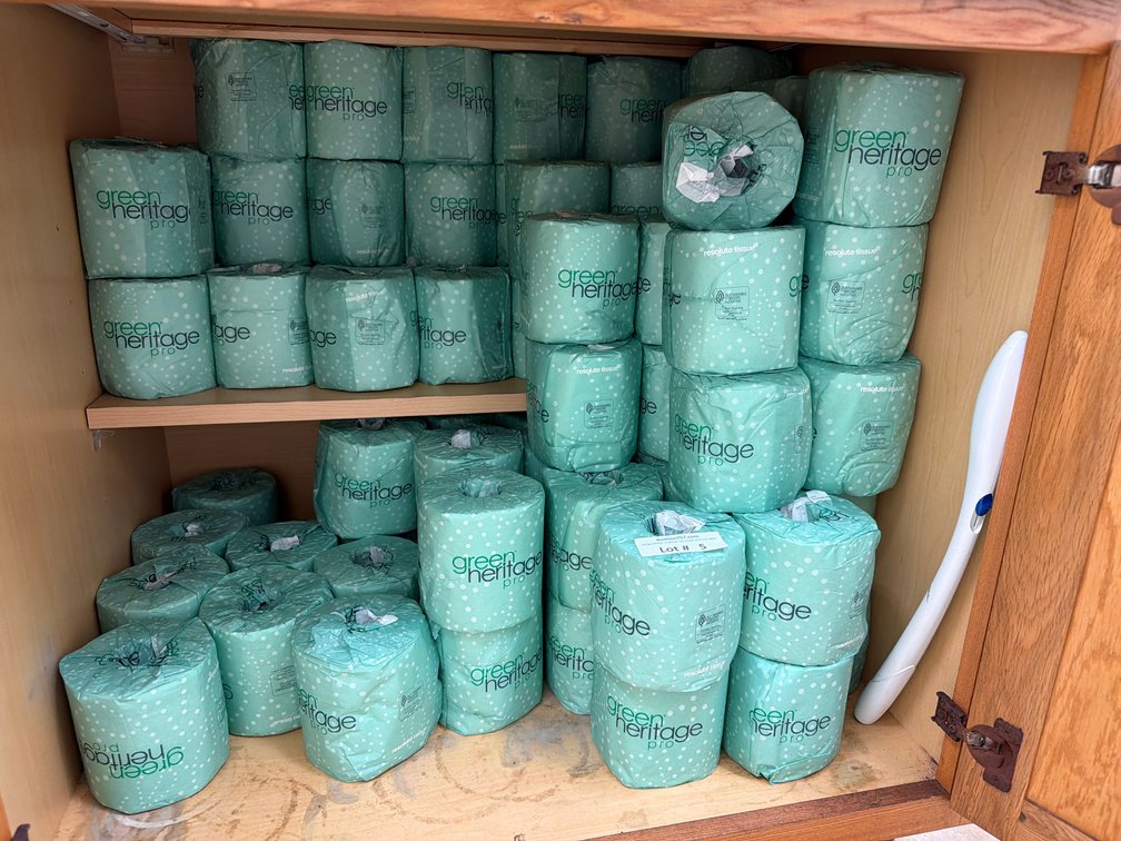 LARGE lot of toilet paper
