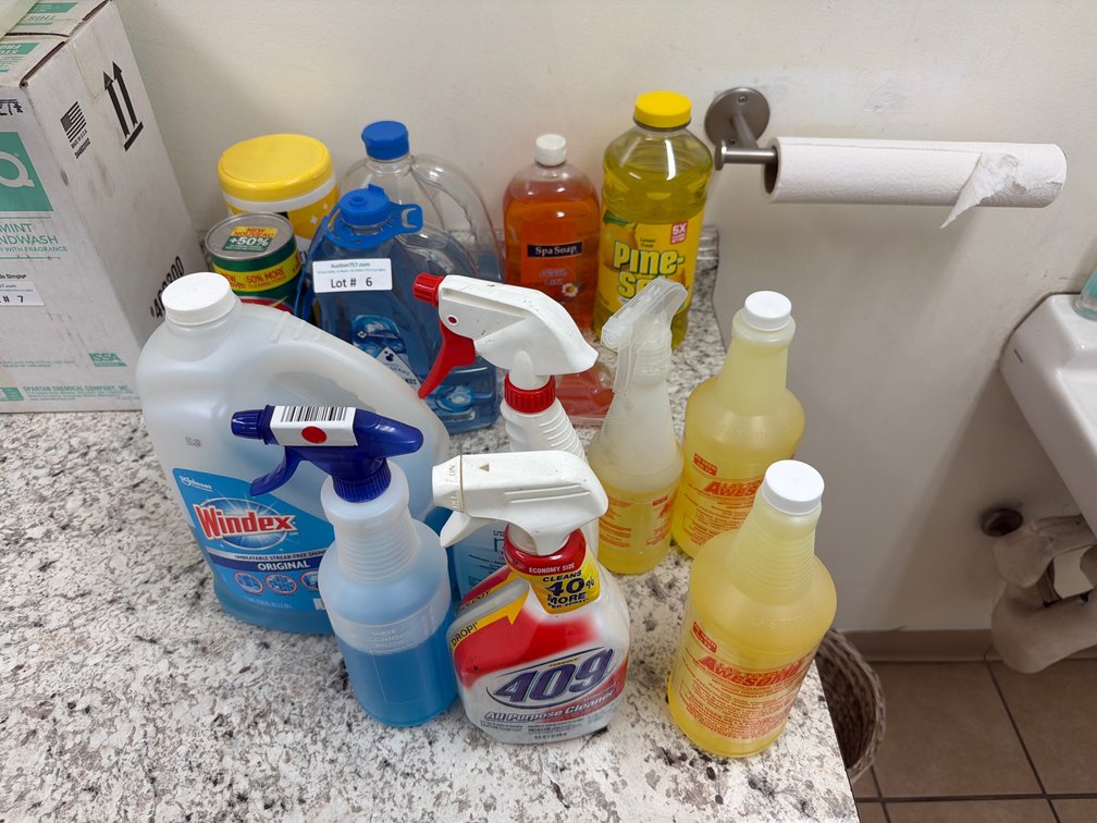 Lot: cleaning supplies / chemicals