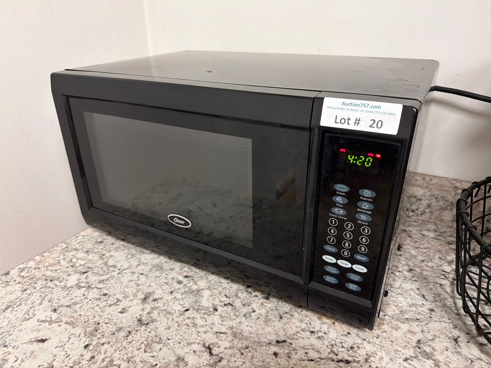 Oster black microwave