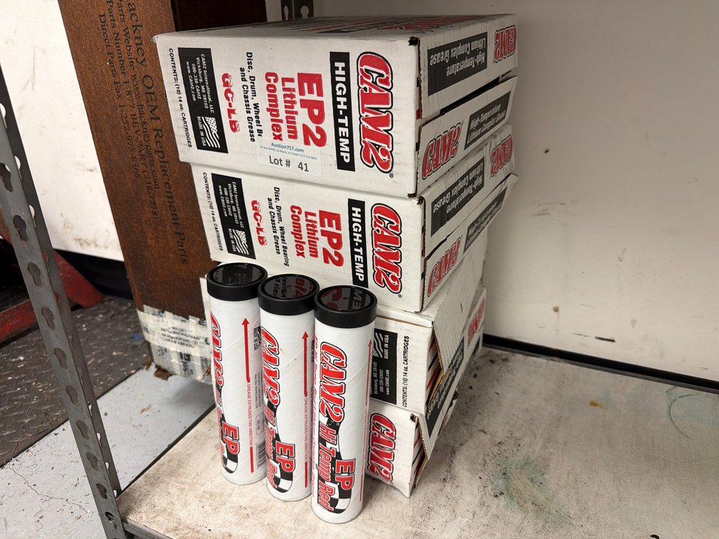 NEW tubes of Cam2 Hi-Temp Red Lithium Complex Grease