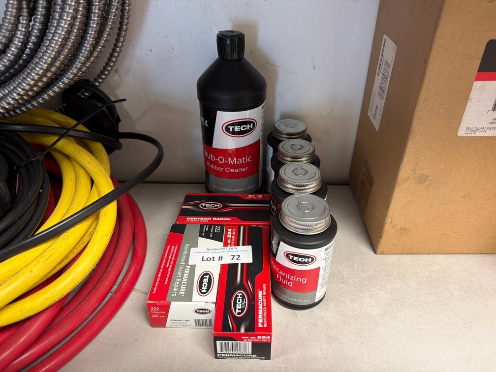 Lot: NEW Tech tire repair kit materials