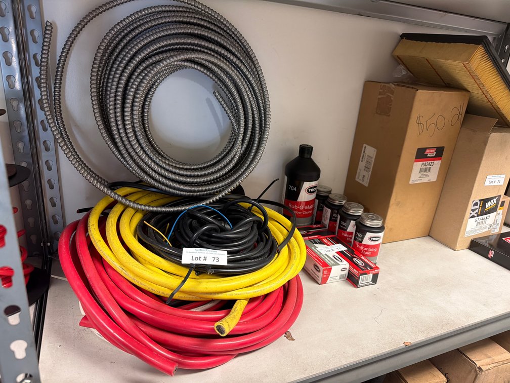 Lot: assorted loose rolls of Marine grade electrical wire