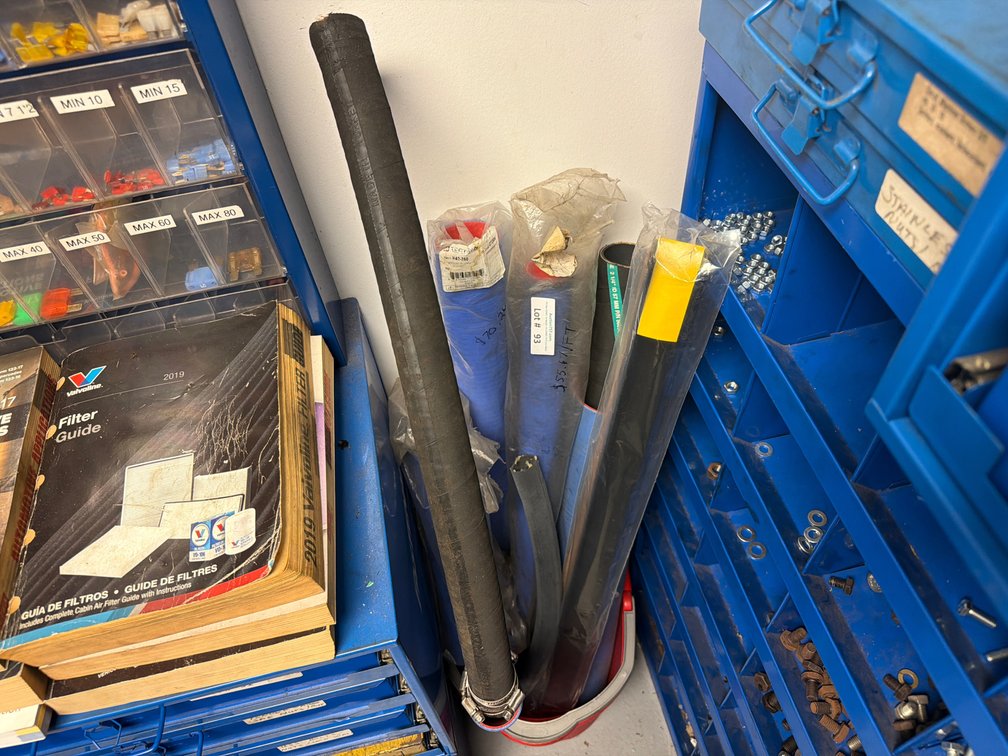 Bucket full of NEW marine exhaust / fuel hose