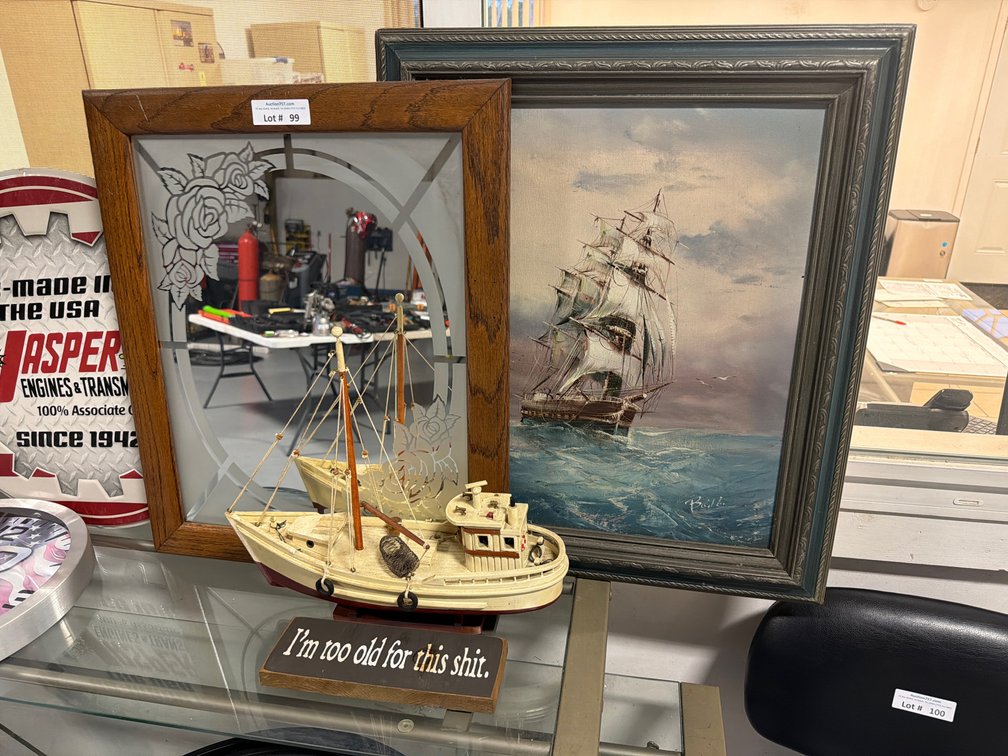 Lot: 4 pieces of decor