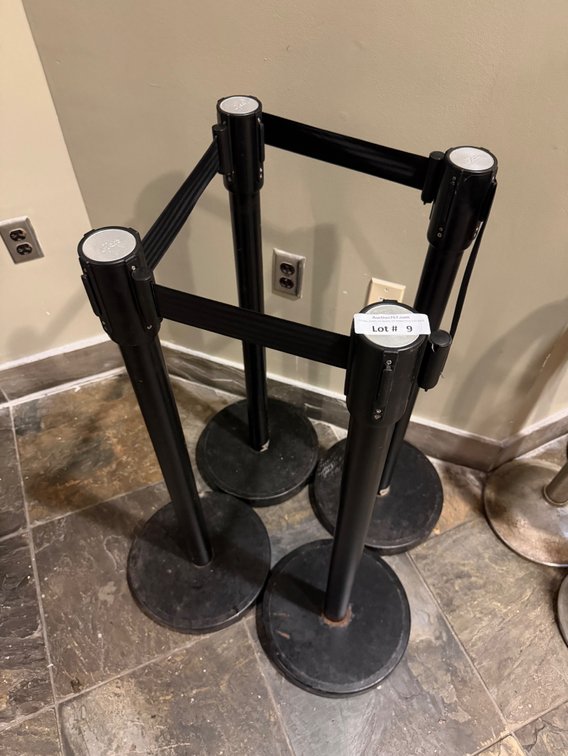 Update retractable belt crowd control stanchions