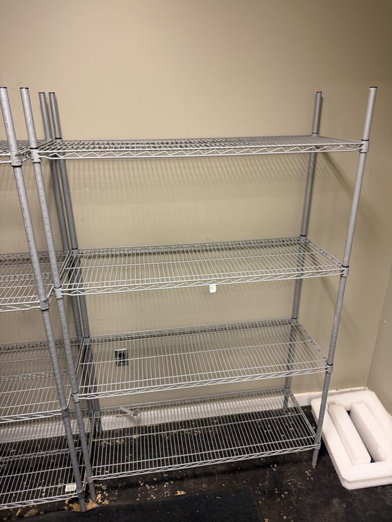 Like NEW Nexel 4 level NSF wire shelf unit