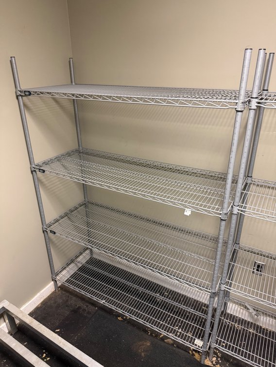 Like NEW Nexel NSF 4 level wire shelf unit