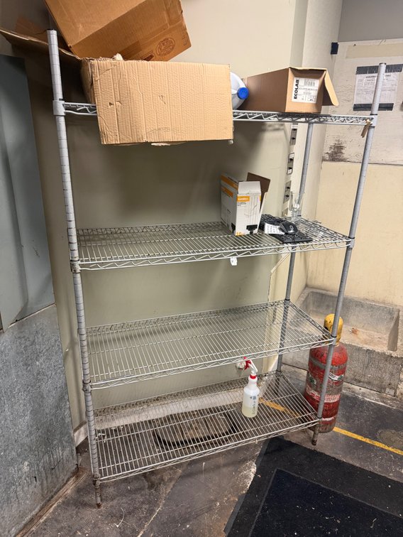 Nexel 4 level wire shelf unit