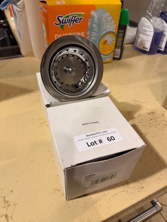 Lot: 2 NEW Moen stainless strainer assemblies
