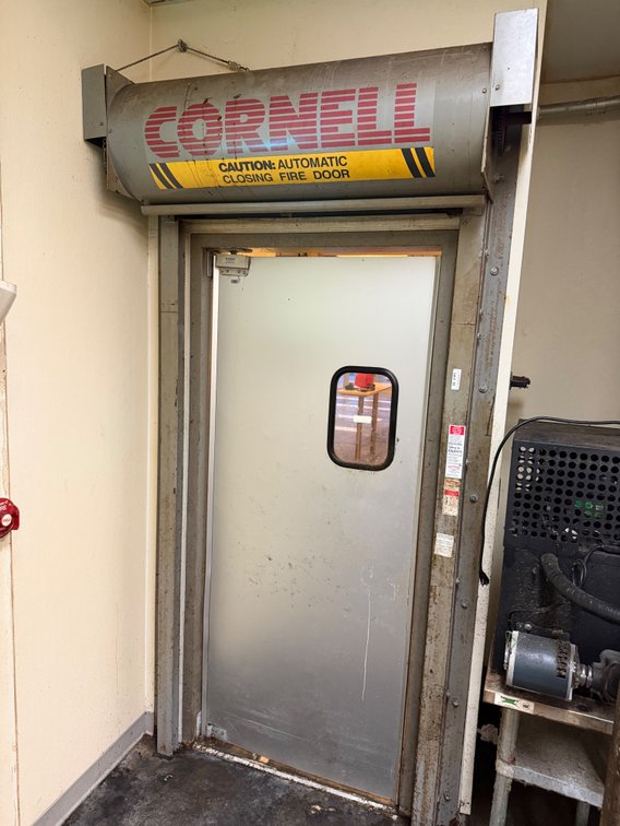 Cornell automatic closing fire gate door