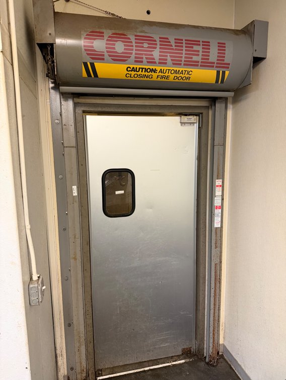 Cornell automatic closing fire gate door