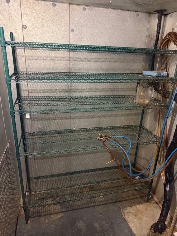 Focus NSF 5 level green coated wire shelf unit