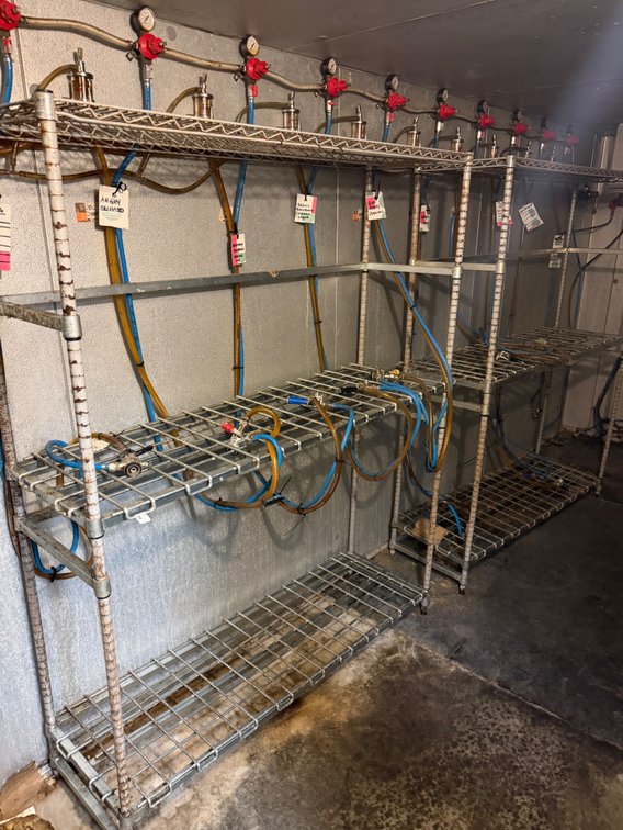 NSF keg shelf units