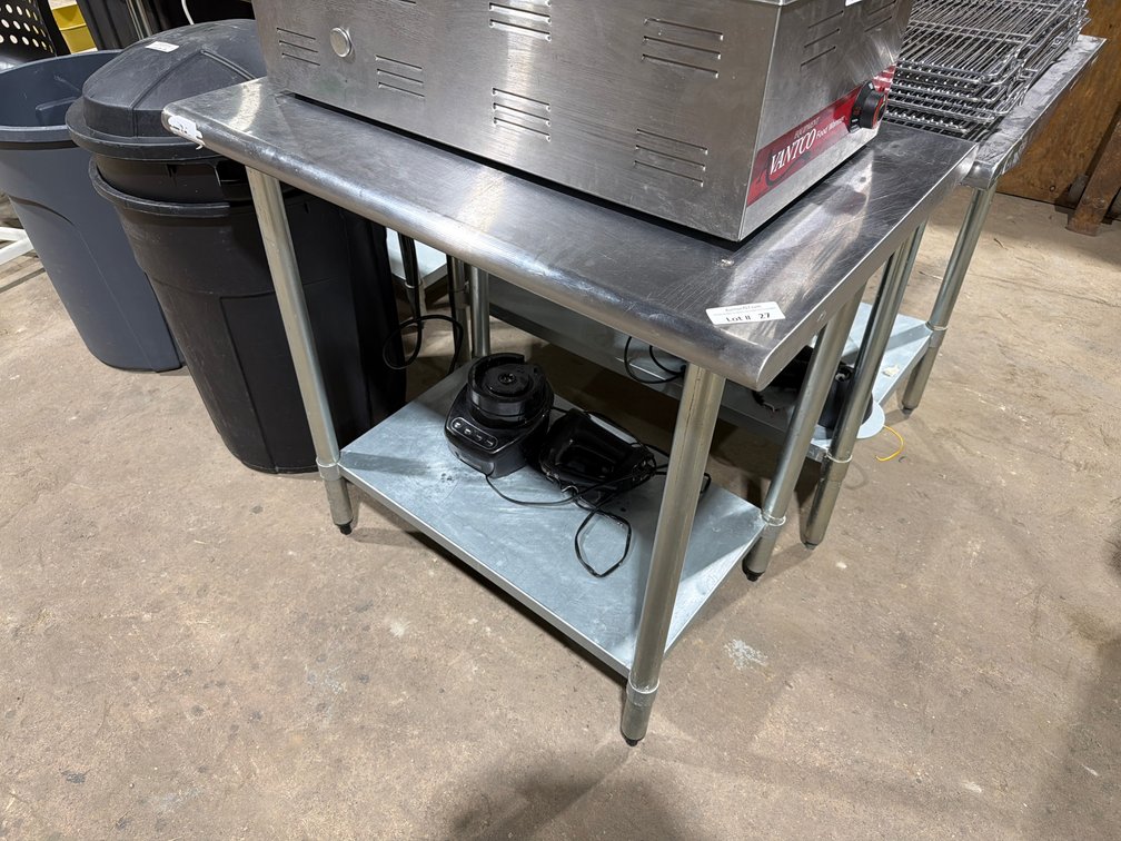 Stainless NSF work prep table