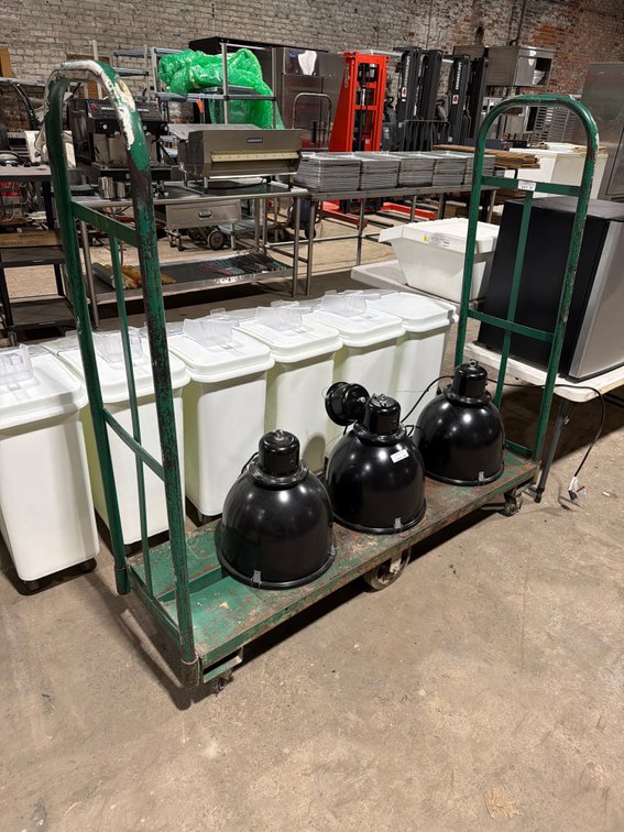 HD all metal warehouse stocking cart
