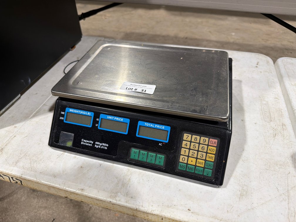 88lb digital scale w/ 2-sided customer read out