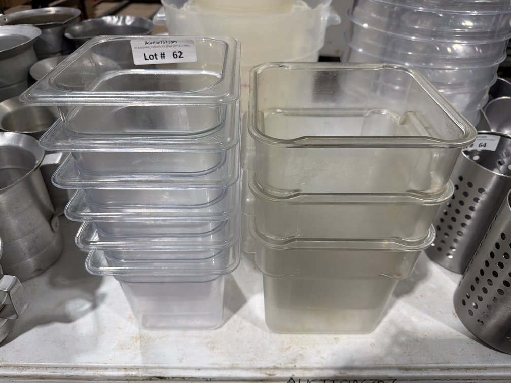 Plastic food prep containers