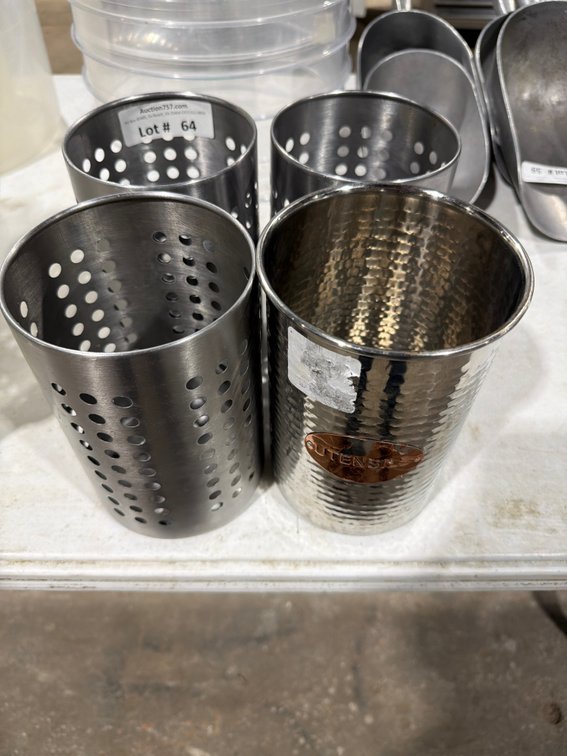 Stainless utensil holders