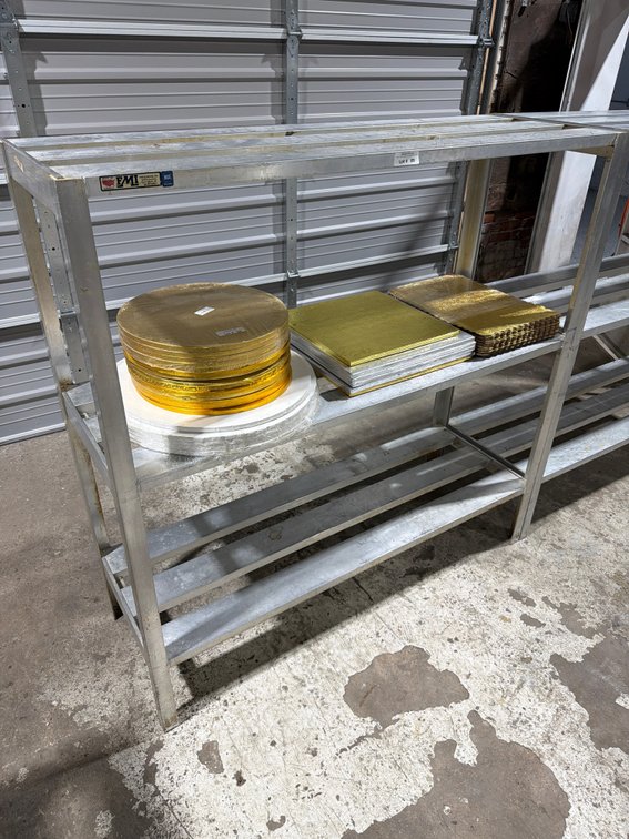 FMI NSF HD aluminum 3 level dunnage shelf