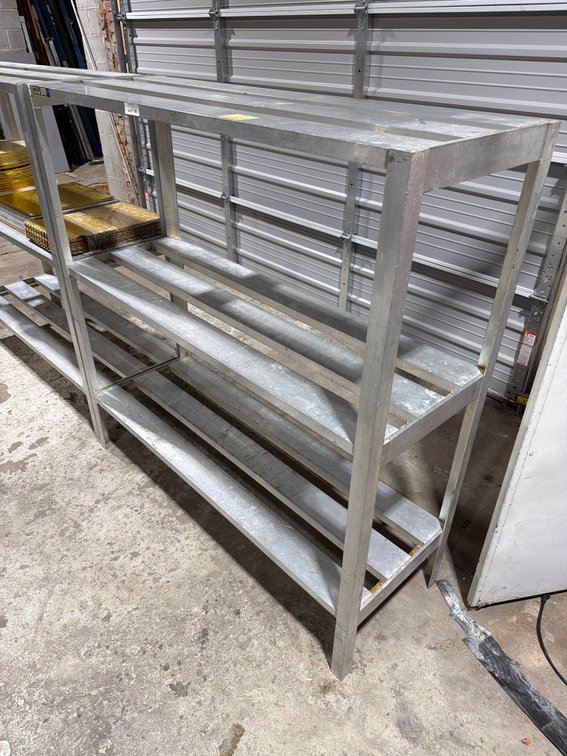 FMI NSF HD aluminum 3 level dunnage shelf