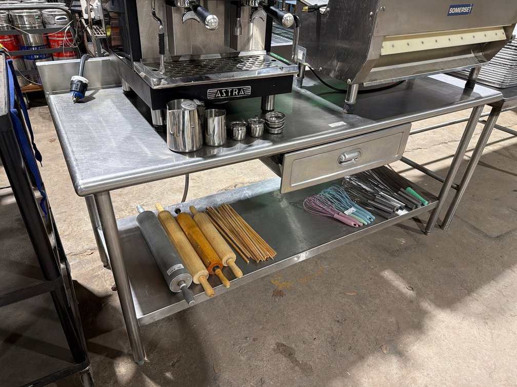 HD NSF stainless work prep table