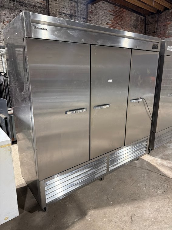 BlueAir stainless 3 door cooler on wheels