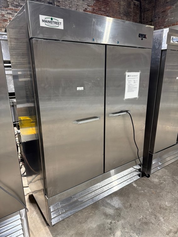 MainStreet stainless 2 door freezer on wheels