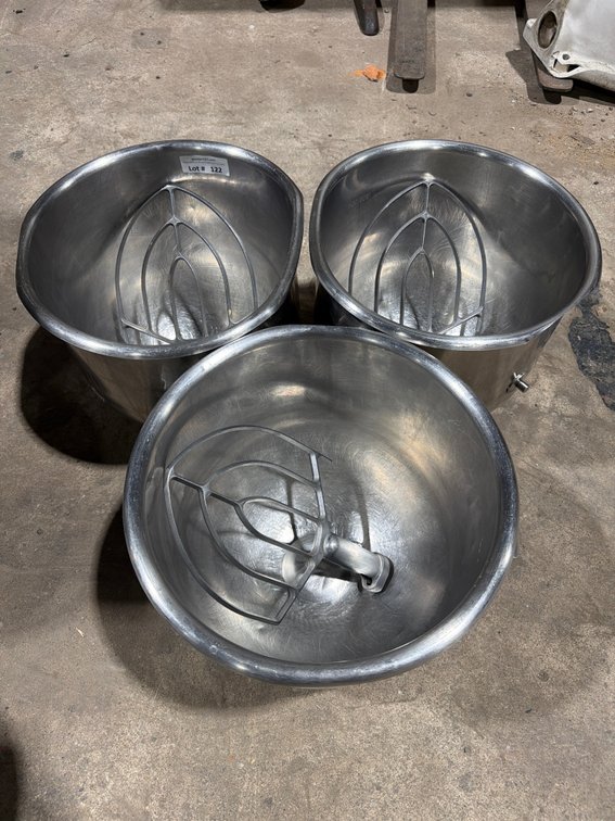 20QT stainless mixing bowl w/ paddle set