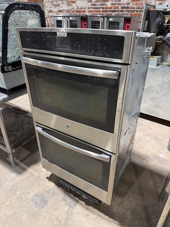 GE Profile stainless electric double convection oven
