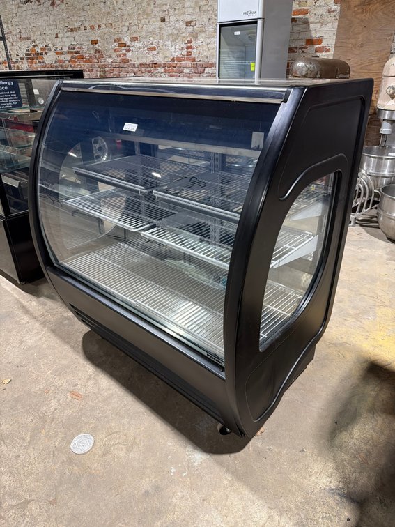 Fogel 48” curved glass refrigerated deli display case