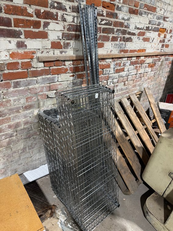 NSF chrome 5 level wire shelf units