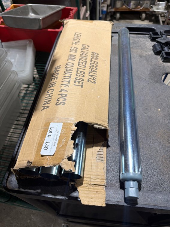 NEW set of 4 galvanized 22” legs